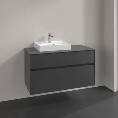 VILLEROY BOCH Collaro toaletní skříňka, 2 výsuvy, 1000 x 548 x 500 mm, grafit / grafit #C01400VR, obrázek 2