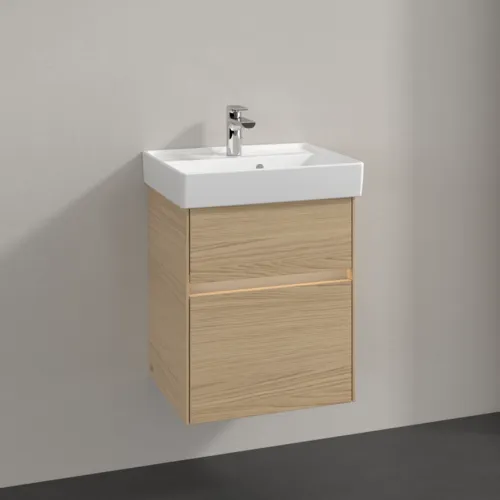 VILLEROY BOCH Umyvadlová skříňka Collaro, s osvětlením, 2 výsuvy, 460 x 546 x 374 mm, severský dub #C006B0VJ, obrázek 2