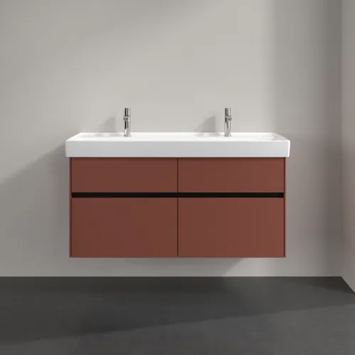 VILLEROY BOCH Toaletní skříňka Collaro, 4 výsuvy, 1154 x 546 x 444 mm, vínově červená #C01200AH, obrázek 3