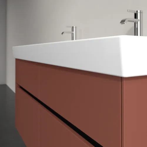 VILLEROY BOCH Toaletní skříňka Collaro, 4 výsuvy, 1154 x 546 x 444 mm, vínově červená #C01200AH, obrázek 5