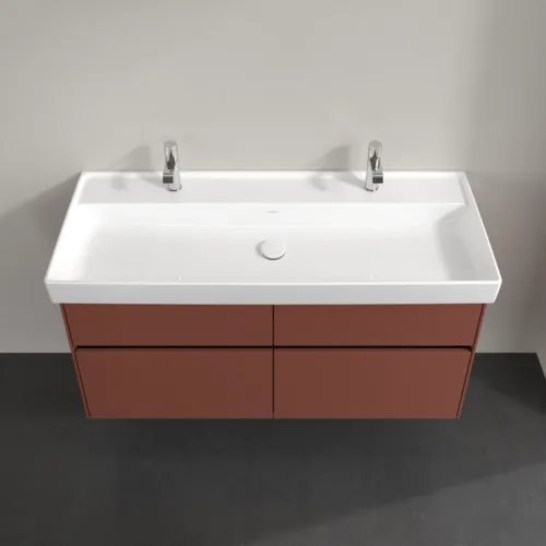 VILLEROY BOCH Toaletní skříňka Collaro, 4 výsuvy, 1154 x 546 x 444 mm, vínově červená #C01200AH, obrázek 4