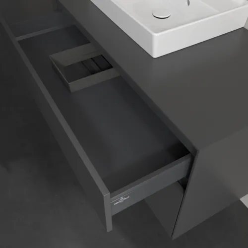 VILLEROY BOCH Collaro toaletní skříňka, s osvětlením, 2 výsuvy, 1000 x 548 x 500 mm, Grafit / Grafit #C014B0VR, obrázek 8