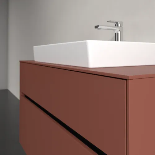 VILLEROY BOCH Toaletní skříňka Collaro, 2 výsuvy, 1000 x 548 x 500 mm, vínově červená / vínově červená #C01900AH, obrázek 5