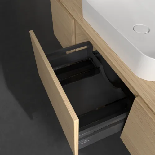 VILLEROY BOCH Legato toaletní skříňka, 3 výsuvy, 1400 x 380 x 500 mm, severský dub / severský dub #B75900VJ, obrázek 6