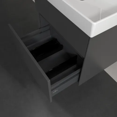 VILLEROY BOCH Toaletní skříňka Collaro, 2 výsuvy, 604 x 546 x 444 mm, grafitová barva #C00900VR, obrázek 6