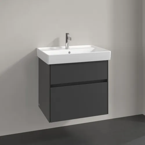 VILLEROY BOCH Toaletní skříňka Collaro, 2 výsuvy, 604 x 546 x 444 mm, grafitová barva #C00900VR, obrázek 2
