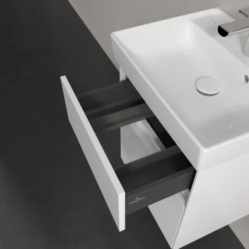 VILLEROY BOCH Toaletní skříňka Collaro, 2 výsuvy, 460 x 546 x 374 mm, bílá matná #C00600MS, obrázek 7