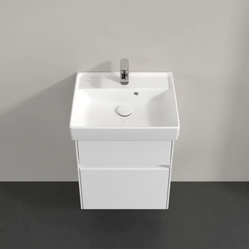 VILLEROY BOCH Toaletní skříňka Collaro, 2 výsuvy, 460 x 546 x 374 mm, bílá matná #C00600MS, obrázek 4