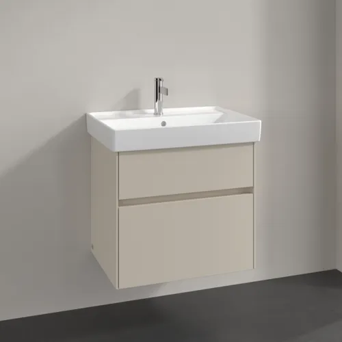 VILLEROY BOCH Toaletní skříňka Collaro, 2 výsuvy, 604 x 546 x 444 mm, kašmírově šedá #C00900VN, obrázek 2