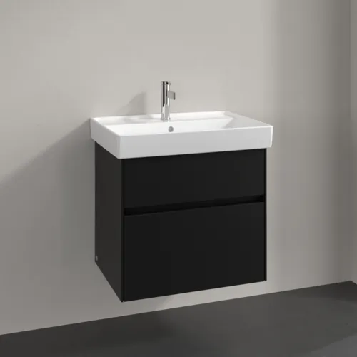 VILLEROY BOCH Toaletní skříňka Collaro, 2 výsuvy, 604 x 546 x 444 mm, Volcano Black #C00900VL, obrázek 2