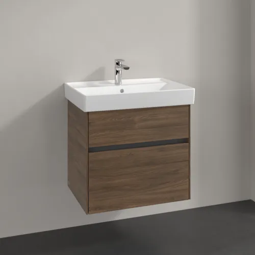 VILLEROY BOCH Toaletní skříňka Collaro, 2 výsuvy, 604 x 546 x 444 mm, dub Arizona #C00900VH, obrázek 2