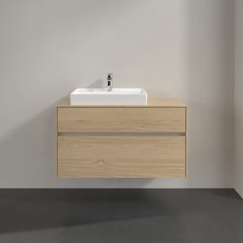 VILLEROY BOCH Toaletní skříňka Collaro, 2 výsuvy, 1000 x 548 x 500 mm, severský dub / severský dub #C01700VJ, obrázek 3