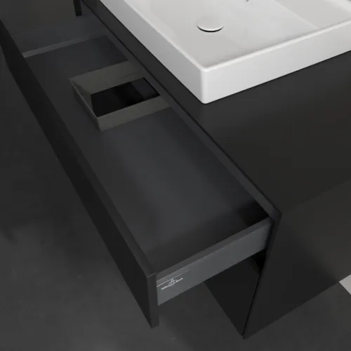 VILLEROY BOCH Collaro toaletní skříňka, 2 výsuvy, 1000 x 548 x 500 mm, Volcano Black / Volcano Black #C01700VL, obrázek 7