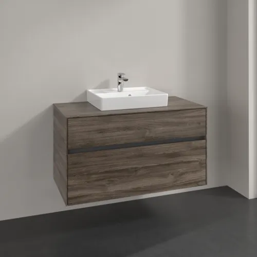 VILLEROY BOCH Toaletní skříňka Collaro, 2 výsuvy, 1000 x 548 x 500 mm, dub kamenný #C01600RK, obrázek 2