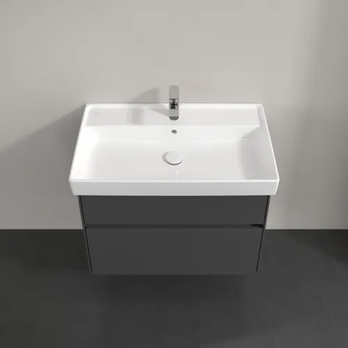 VILLEROY BOCH Toaletní skříňka Collaro, s osvětlením, 2 výsuvy, 754 x 546 x 444 mm, lesklá šedá #C010B0FP, obrázek 4