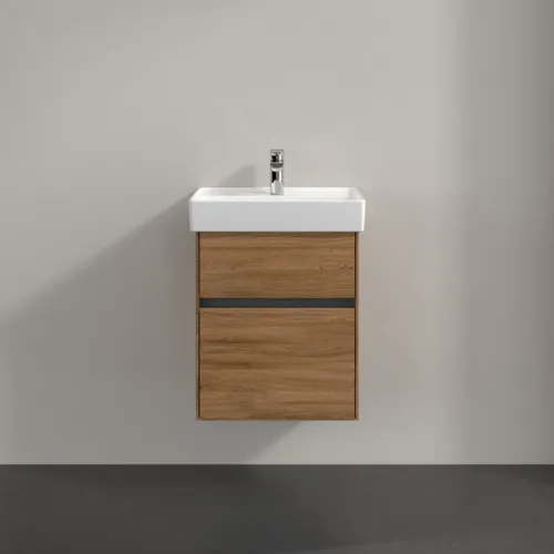 VILLEROY BOCH Umyvadlová skříňka Collaro, s osvětlením, 2 výsuvy, 460 x 546 x 374 mm, dub Kansas #C006B0RH, obrázek 3