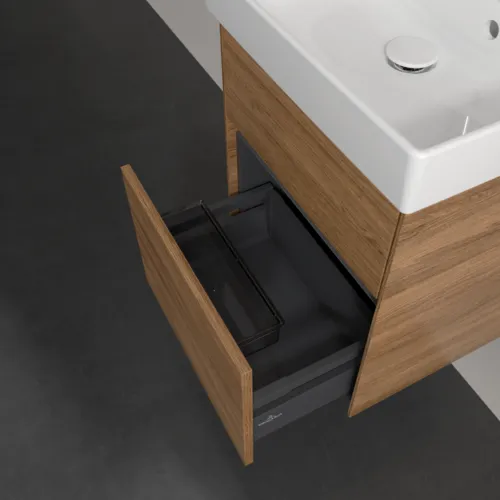 VILLEROY BOCH Umyvadlová skříňka Collaro, s osvětlením, 2 výsuvy, 460 x 546 x 374 mm, dub Kansas #C006B0RH, obrázek 7