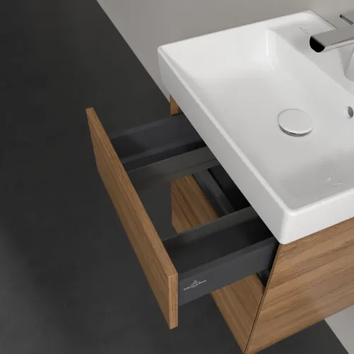 VILLEROY BOCH Umyvadlová skříňka Collaro, s osvětlením, 2 výsuvy, 460 x 546 x 374 mm, dub Kansas #C006B0RH, obrázek 8