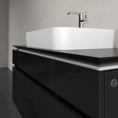 VILLEROY BOCH Legato toaletní skříňka, 5 výsuvů, 1200 x 550 x 500 mm, černý matný lak / černý matný lak #B75800PD, obrázek 5