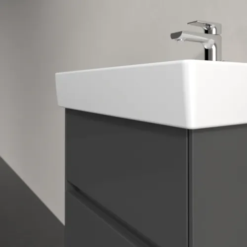 VILLEROY BOCH Toaletní skříňka Collaro, 2 výsuvy, 460 x 546 x 374 mm, lesklá šedá #C00600FP, obrázek 5
