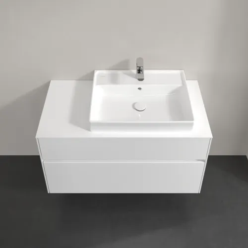 VILLEROY BOCH Collaro toaletní skříňka, s osvětlením, 2 výsuvy, 1000 x 548 x 500 mm, lesklá bílá / lesklá bílá #C018B0DH, obrázek 4