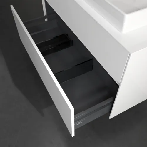 VILLEROY BOCH Collaro toaletní skříňka, s osvětlením, 2 výsuvy, 1000 x 548 x 500 mm, lesklá bílá / lesklá bílá #C018B0DH, obrázek 7