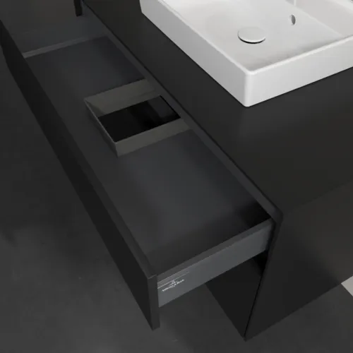 VILLEROY BOCH Collaro toaletní skříňka, 2 výsuvy, 1000 x 548 x 500 mm, Volcano Black / Volcano Black #C01600VL, obrázek 7