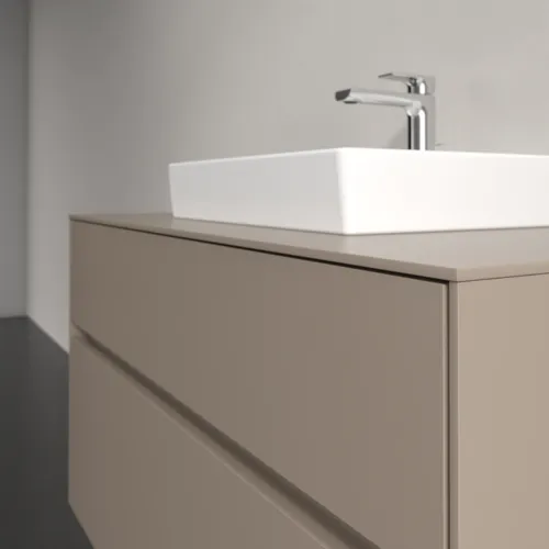 VILLEROY BOCH Toaletní skříňka Collaro, 2 výsuvy, 1000 x 548 x 500 mm, taupe / taupe #C01600VM, obrázek 5