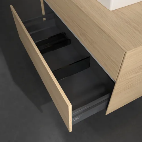 VILLEROY BOCH Toaletní skříňka Collaro, 2 výsuvy, 1000 x 548 x 500 mm, severský dub / severský dub #C01600VJ, obrázek 6