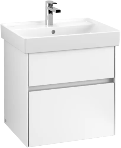 VILLEROY BOCH Toaletní skříňka Collaro, 2 výsuvy, 554 x 546 x 444 mm, bílá matná #C00800MS