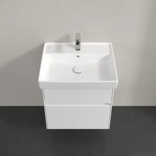 VILLEROY BOCH Toaletní skříňka Collaro, 2 výsuvy, 554 x 546 x 444 mm, bílá matná #C00800MS, obrázek 4