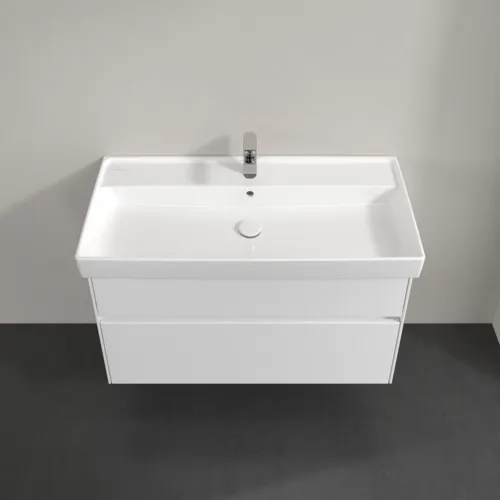 VILLEROY BOCH Toaletní skříňka Collaro, 2 výsuvy, 954 x 546 x 444 mm, lesklá bílá #C01100DH, obrázek 4