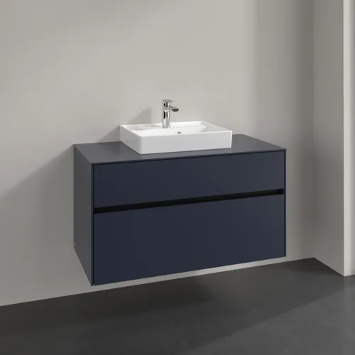 VILLEROY BOCH Toaletní skříňka Collaro, 2 výsuvy, 1000 x 548 x 500 mm, Marine Blue / Marine Blue #C01600VQ, obrázek 2