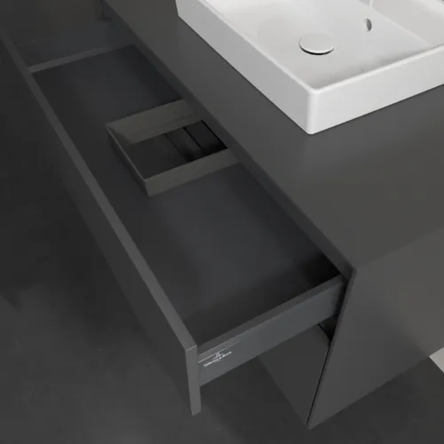 VILLEROY BOCH Collaro toaletní skříňka, 2 výsuvy, 1000 x 548 x 500 mm, grafit / grafit #C01600VR, obrázek 7