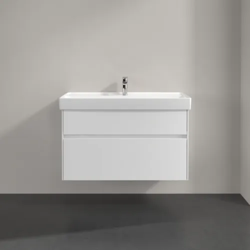 VILLEROY BOCH Toaletní skříňka Collaro, s osvětlením, 2 výsuvy, 954 x 546 x 444 mm, bílá matná #C011B0MS, obrázek 3