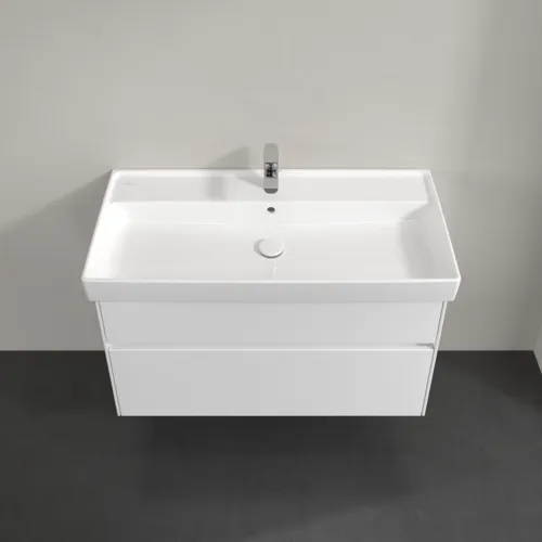 VILLEROY BOCH Toaletní skříňka Collaro, s osvětlením, 2 výsuvy, 954 x 546 x 444 mm, bílá matná #C011B0MS, obrázek 4