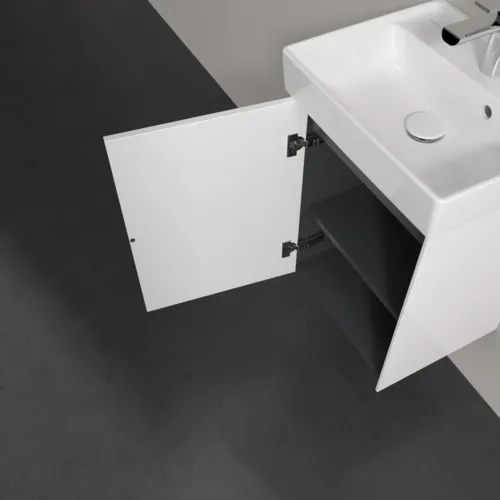 VILLEROY BOCH Toaletní skříňka Collaro, 1 dvířka, 410 x 546 x 344 mm, lesklá bílá #C00500DH, obrázek 6