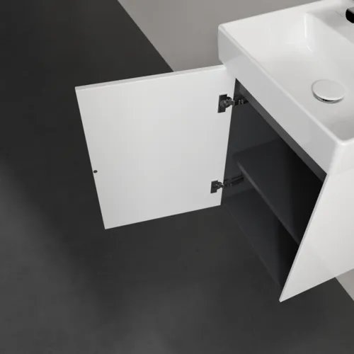 VILLEROY BOCH Toaletní skříňka Collaro, 1 dvířka, 410 x 546 x 344 mm, lesklá bílá #C00500DH, obrázek 7
