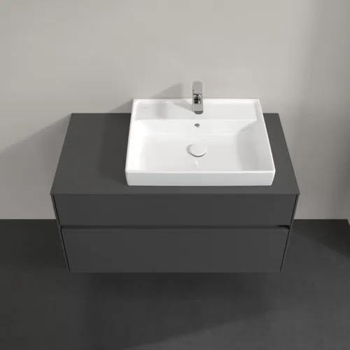 VILLEROY BOCH Toaletní skříňka Collaro, s osvětlením, 2 výsuvy, 1000 x 548 x 500 mm, lesklá šedá / lesklá šedá #C018B0FP, obrázek 4