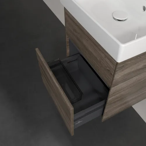 VILLEROY BOCH Umyvadlová skříňka Collaro, s osvětlením, 2 výsuvy, 460 x 546 x 374 mm, dub kamenný #C006B0RK, obrázek 7