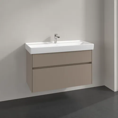 VILLEROY BOCH Toaletní skříňka Collaro, 2 výsuvy, 954 x 546 x 444 mm, taupe #C01100VM, obrázek 2