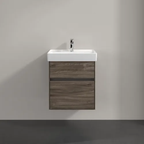 VILLEROY BOCH Umyvadlová skříňka Collaro, s osvětlením, 2 výsuvy, 510 x 546 x 414 mm, dub kamenný #C007B0RK, obrázek 3