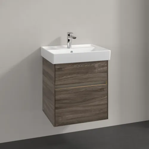 VILLEROY BOCH Umyvadlová skříňka Collaro, s osvětlením, 2 výsuvy, 510 x 546 x 414 mm, dub kamenný #C007B0RK, obrázek 2