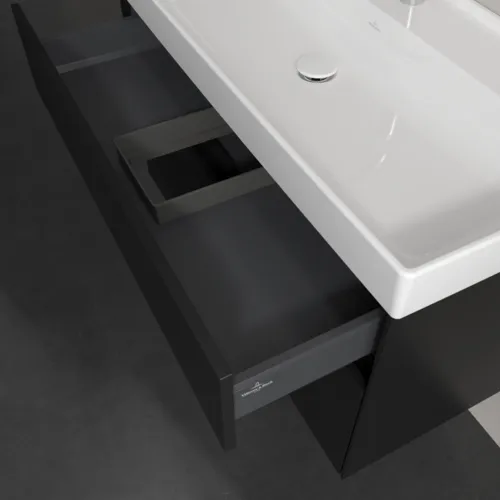 VILLEROY BOCH Toaletní skříňka Collaro, 2 výsuvy, 954 x 546 x 444 mm, Volcano Black #C01100VL, obrázek 7