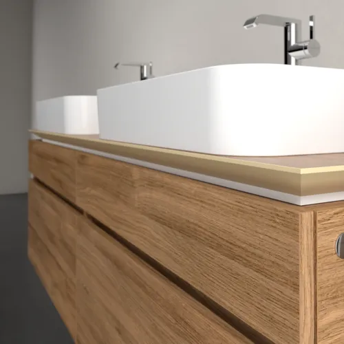 VILLEROY BOCH Legato toaletní skříňka, s osvětlením, 4 výsuvy, 1600 x 550 x 500 mm, dub Kansas / dub Kansas #B768L0RH, obrázek 4