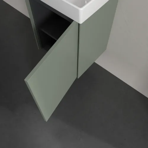 VILLEROY BOCH Toaletní skříňka Collaro, 1 dvířka, 410 x 546 x 344 mm, jemně zelená #C00501AF, obrázek 7