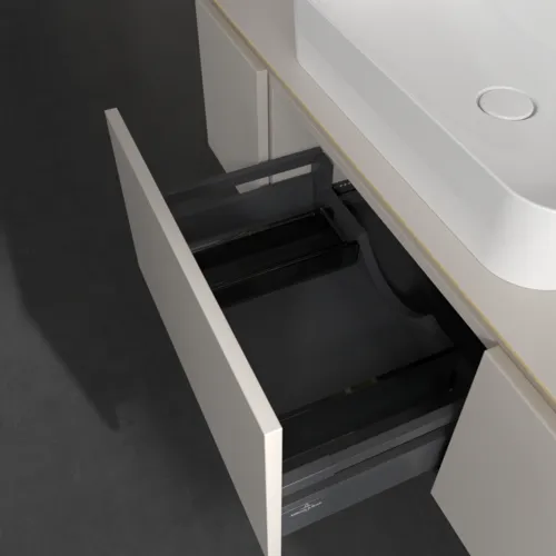 VILLEROY BOCH Legato toaletní skříňka, 3 výsuvy, 1200 x 380 x 500 mm, Soft Grey / Soft Grey #B75700VK, obrázek 6