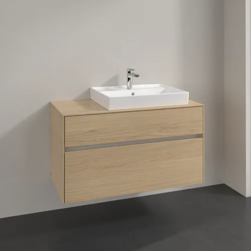 VILLEROY BOCH Toaletní skříňka Collaro, 2 výsuvy, 1000 x 548 x 500 mm, severský dub / severský dub #C01800VJ, obrázek 2