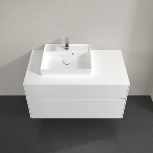 VILLEROY BOCH Umyvadlová skříňka Collaro, 2 zásuvky, 1000 x 548 x 500 mm, lesklá bílá / lesklá bílá #C01400DH, obrázek 4