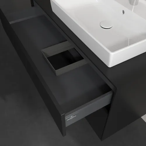VILLEROY BOCH Collaro toaletní skříňka, 2 výsuvy, 1000 x 548 x 500 mm, Volcano Black / Volcano Black #C01800VL, obrázek 7